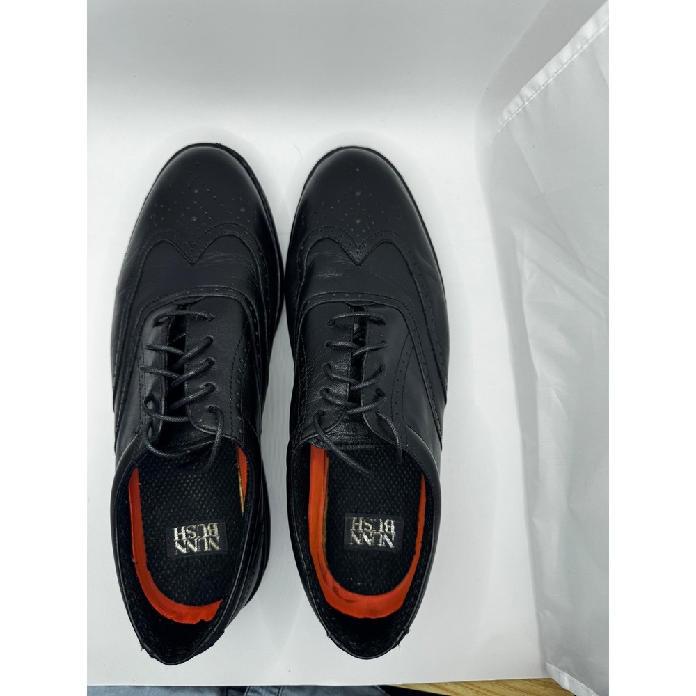 Nunn Bush Mens Black Leather Wingtip Oxford Brogue Dress Shoes 31941 Size 11D